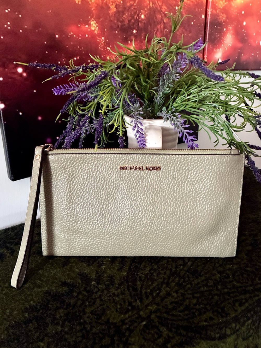 Michael Kors Leather Wristlet